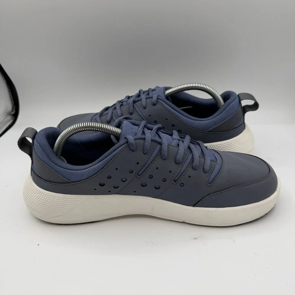 Crocs On the Clock‎ Work Sneakers Mens 11.5 Blue Slip Resistant Shoes 209475